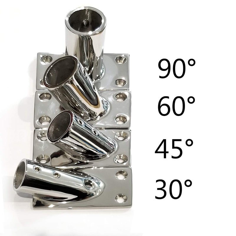 NRC&XRC Boat Hand Rail Fitting-60 Degree 1 inch Rectangular Base-Marine 316 Stainless Steel usd by Boats/Awning - Image 3